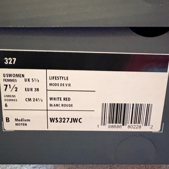 NEW BALANCE 327 in SEA SALT/MONARCH BURGUNDY COMBO - Picture 11 of 11